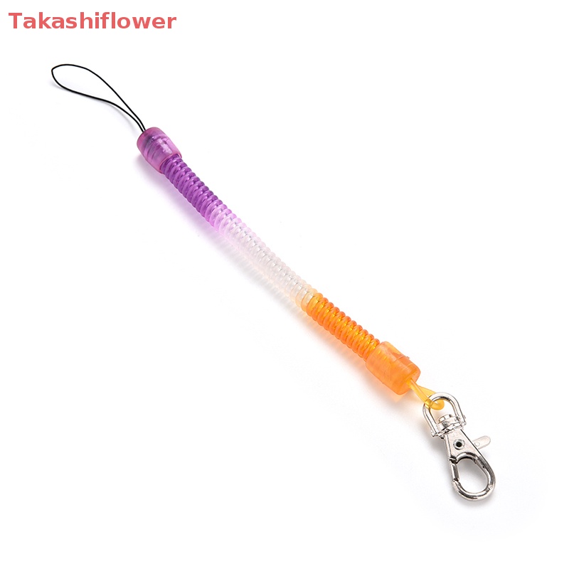 (Takashiflower) 1 Vòng Tròn Nhựa-Keychain-Keychain-Keychain-Keychain-Keychain-Keyring - Co Giãn Có Thể Thu Vào Được