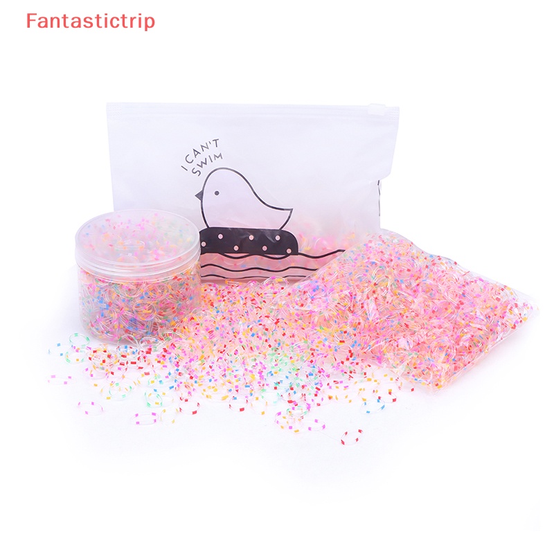 Set 1000 Dây Thun Cột Tóc Không Đau Dùng Một Lần Dành Cho Bé Gái