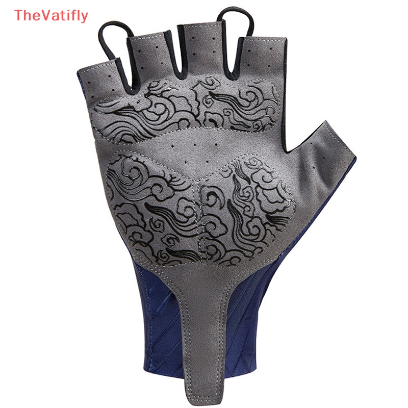 Găng Tay Đạp Xe Nửa Ngón Mềm Mại Thoáng Khí Chống Trượt Chống Sốc