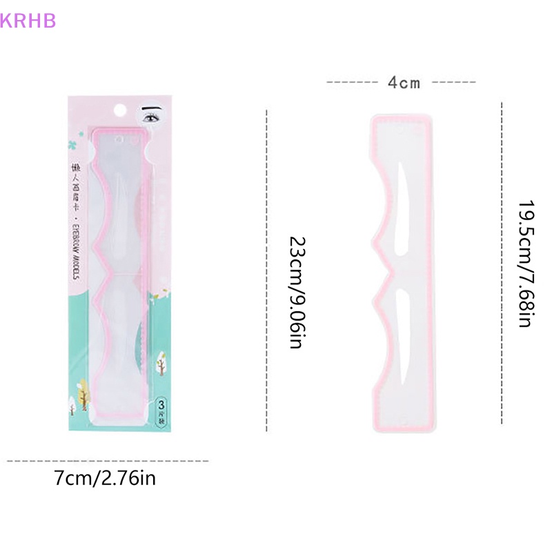 Bộ 3 Dụng Cụ Hỗ Trợ Trang Điểm Lông Mày Tiện Lợi