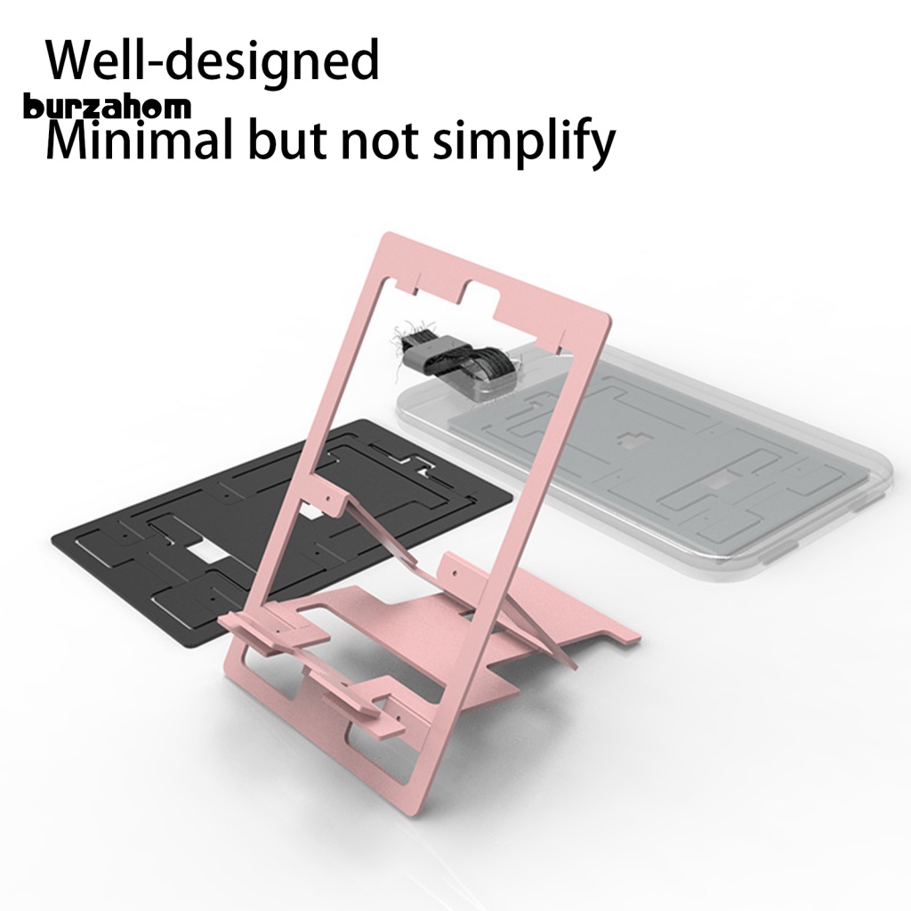 Giá Đỡ Điện Thoại / Máy Tính Bảng Bằng Hợp Kim Nhôm Siêu Mỏng Chống Rơi Tiết Kiệm Không Gian