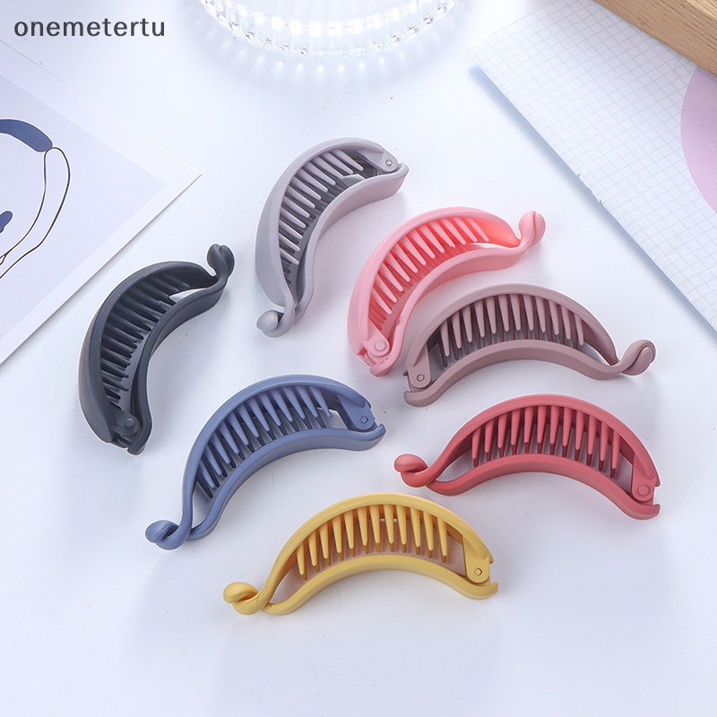 Kẹp Tóc Càng Cua Hình Quả Chuối Màu Kẹo Ngọt Dễ Thương Cho Bạn Gái