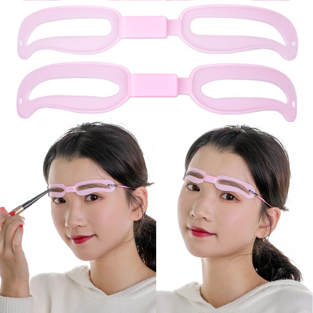 Bộ Khuôn Hỗ Trợ Kẻ Lông Mày 4 Kiểu Tùy Chỉnh Tiện Dụng
