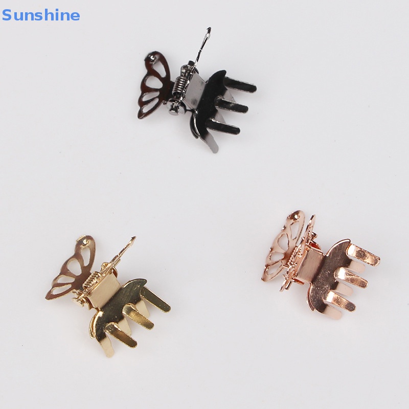 Set 10 Kẹp Tóc Kim Loại Mini Họa Tiết Bướm Dễ Thương Thời Trang Hàn Quốc 2022 Cho Bé Gái