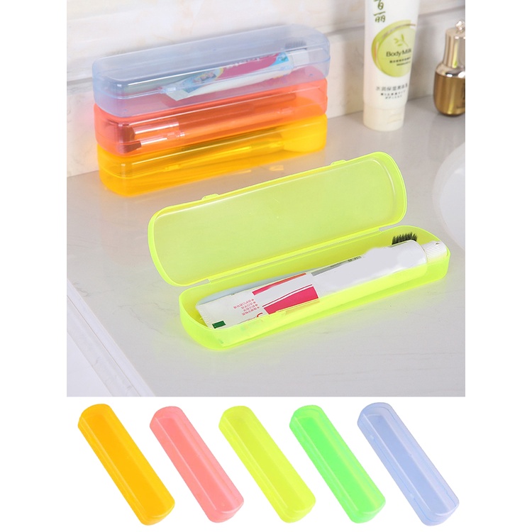 1 Hộp Đựng Bàn Chải Đánh Răng Đa Năng Màu Sắc Ngọt Ngào Tiện Dụng Mang Theo Du Lịch