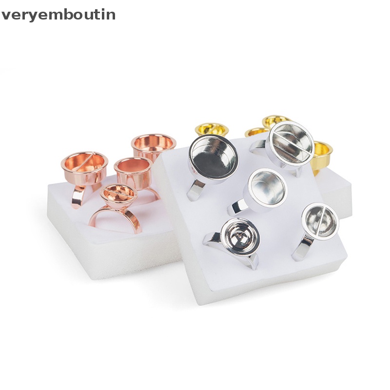 Cốc Đựng Mực Xăm Bằng Hợp Kim Nhôm Có Vòng Nhẫn Tiện Dụng