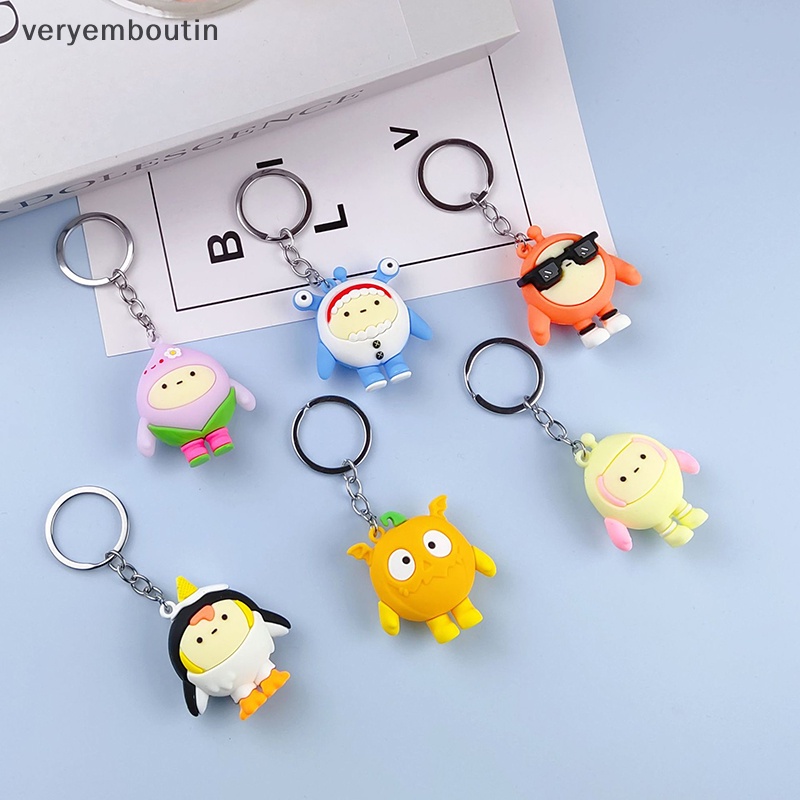 Móc Khóa Hình Búp Bê Hoạt Hình Bằng Silicon Dễ Thương