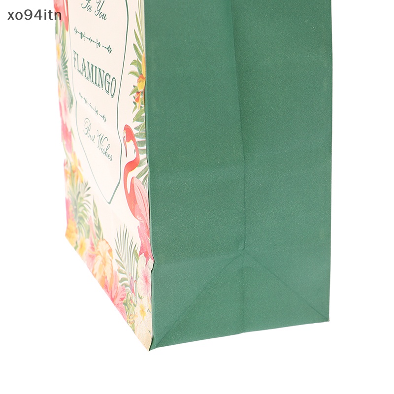 Set 5 Túi Đựng Quà In Họa Tiết Chim Hồng Hạc Phong Cách Hawaii