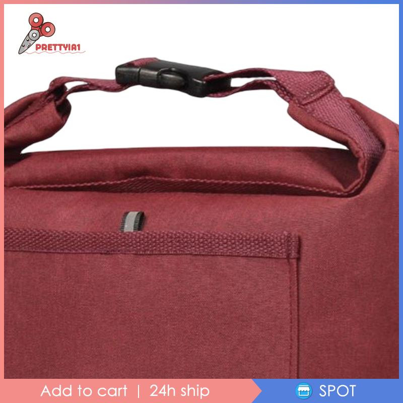 [Prettyia1] Túi Tote Cách Nhiệt Đi Biển Màu Xám Cho Nam