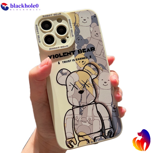 Ốp Điện Thoại Silicon Mềm Chống Sốc Họa Tiết Gấu Hoạt Hình Cho Iphone 14 13 12 11