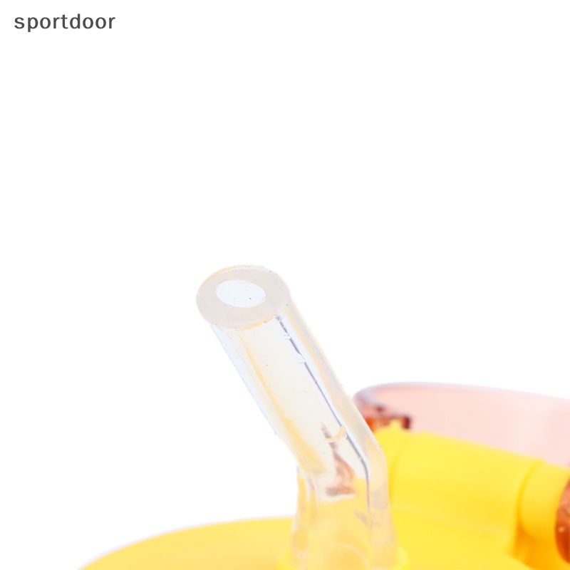 1 Bình Nước Hình Vịt Dễ Thương Có Dây Đeo Tùy Chỉnh Kèm Ống Hút Cho Học Sinh