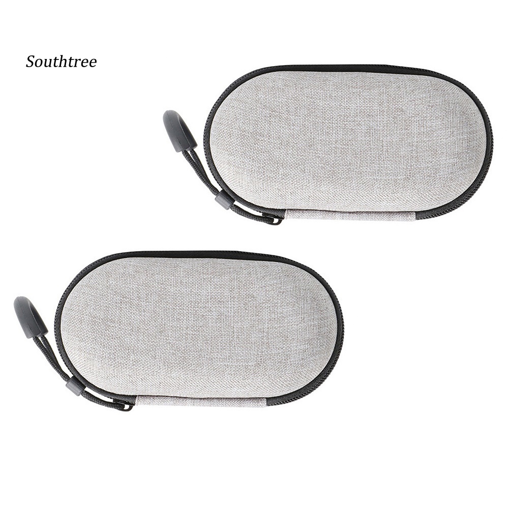 Bộ 2 Túi Đựng Tai Nghe Không Dây Bằng EVA Hình Vuông / Tròn Có Khóa Kéo Ốp