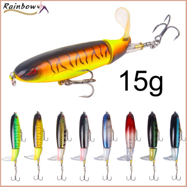 Set Mồi Giả Nhử Cá Bằng Nhựa Cứng 13g / 11cm Gắn Kèm Cánh Quạt Câu