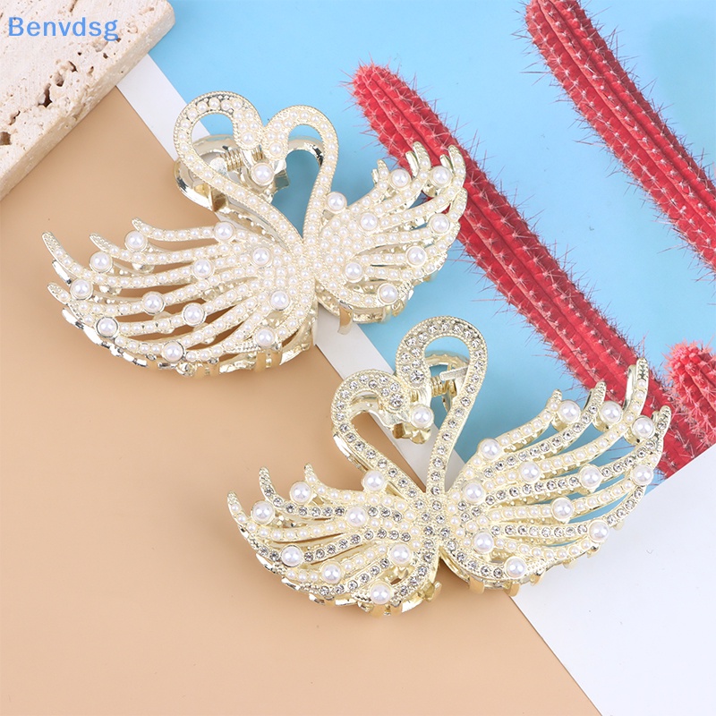 Kẹp Tóc Hình Cá Mập Đính Đá Ngọc Trai Thời Trang Cho Nữ