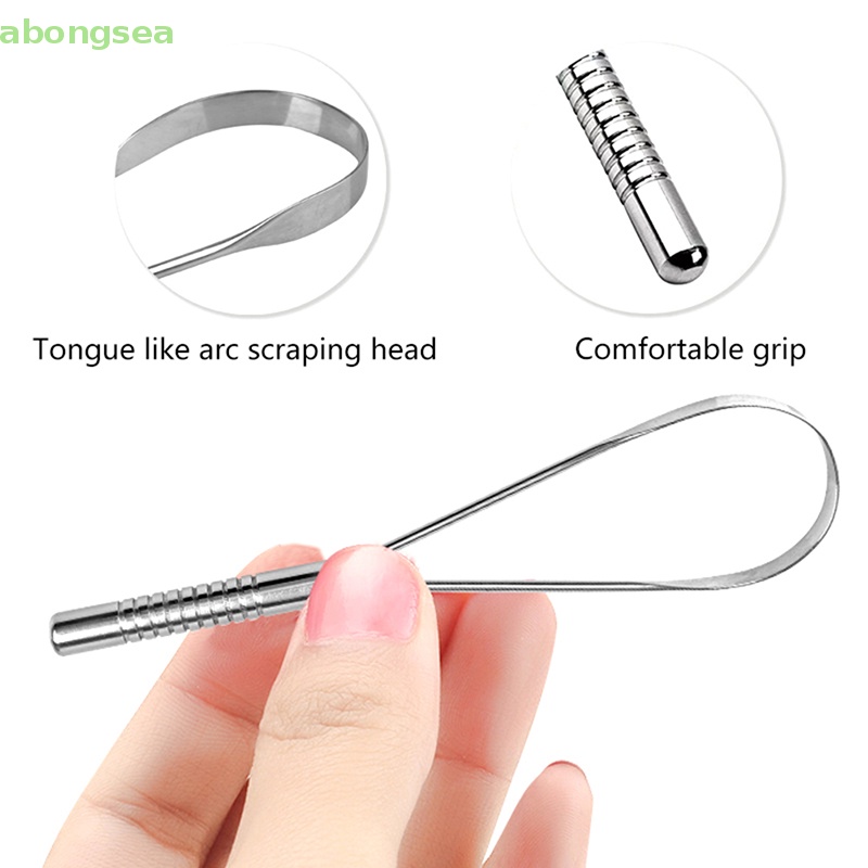 Dụng Cụ Nạo Lưỡi Bằng Thép Không Gỉ Làm Sạch Bàn Chải Đánh Răng
