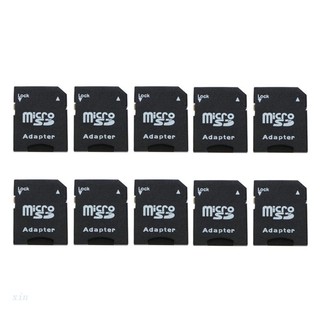 Set 10 Adapter Chuyển Đổi Thẻ Nhớ SD SDHC Màu Đen Chuyên Dụng