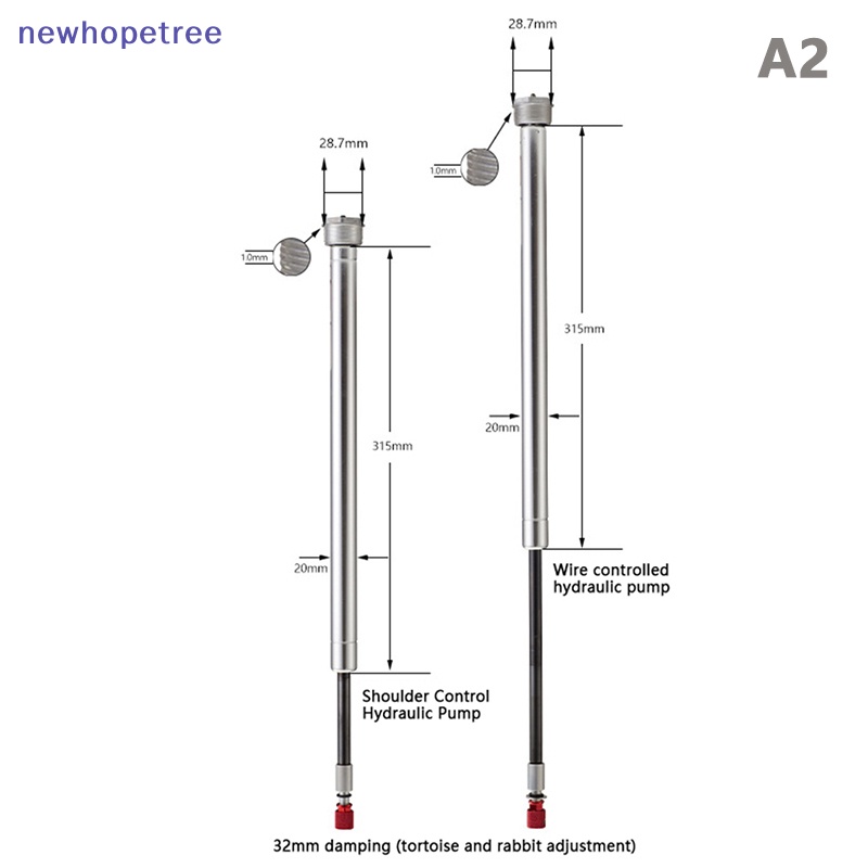Phuộc Giảm Xóc Trước 32 / 34mm Bằng Hợp Kim Thép Cho Xe Đạp Điều Khiển Từ Xa