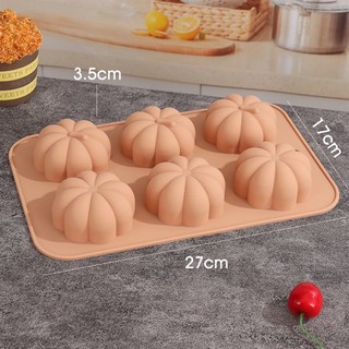 Khuôn silicon vĩ trái cây trái bí 7cm