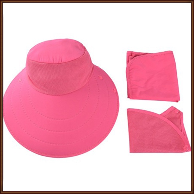 Mũ Rộng Vành Chống Tia UV Thiết Kế Đơn Giản Thời Trang Đi Biển Mùa Hè