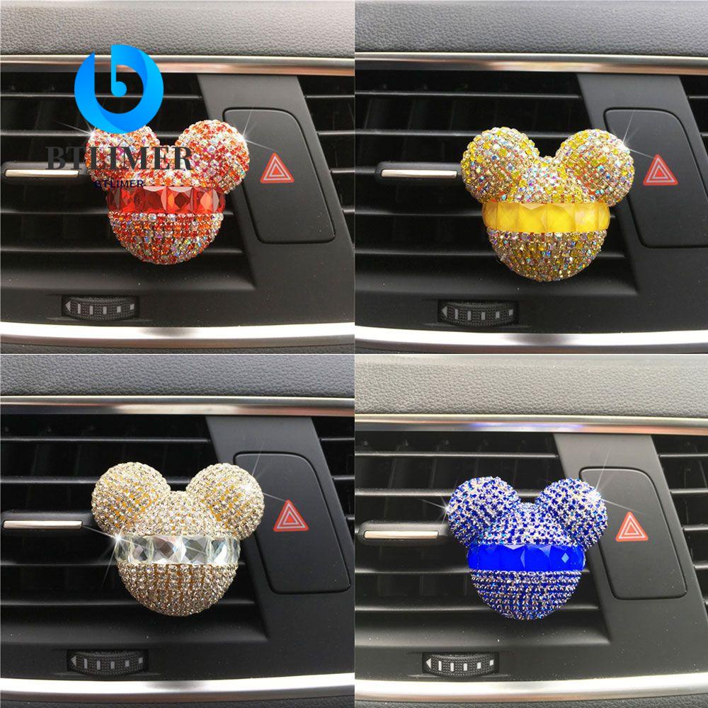 BTLIMER Kẹp Nước Hoa Hình Đầu Chuột Mickey Trang Trí Mới