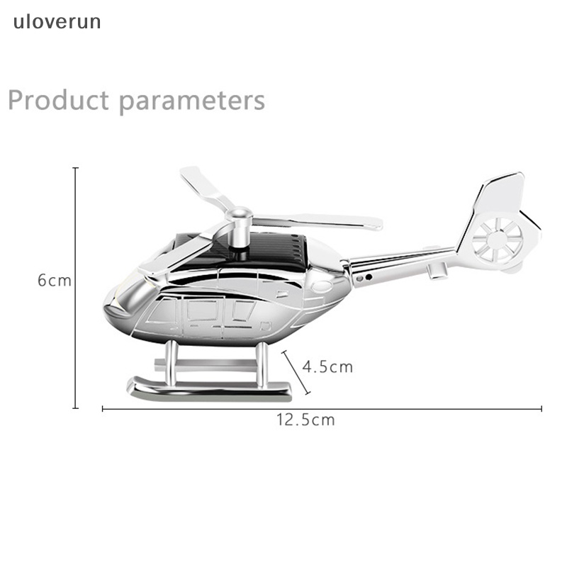 Máy Khuếch Tán Tinh Dầu Mini Hình Trực Thăng Xoay Sử Dụng Năng Lượng Mặt Trời Trang Trí Xe Hơi