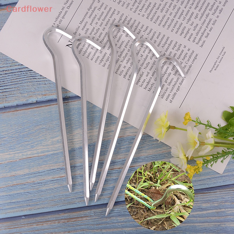 Bộ 5 Cọc Dựng Lều Bằng Hợp Kim Thép Cứng 7.01inch Mới