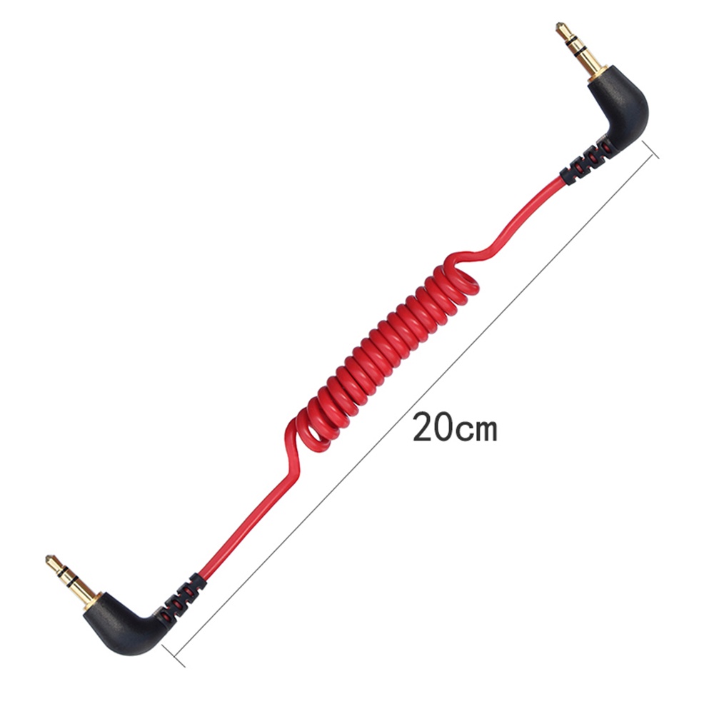 Dây Cáp Micro TRS Sang TRS 3.5mm Màu Đỏ Cho RODE SC7 BOYA By VIDEOMIC GO