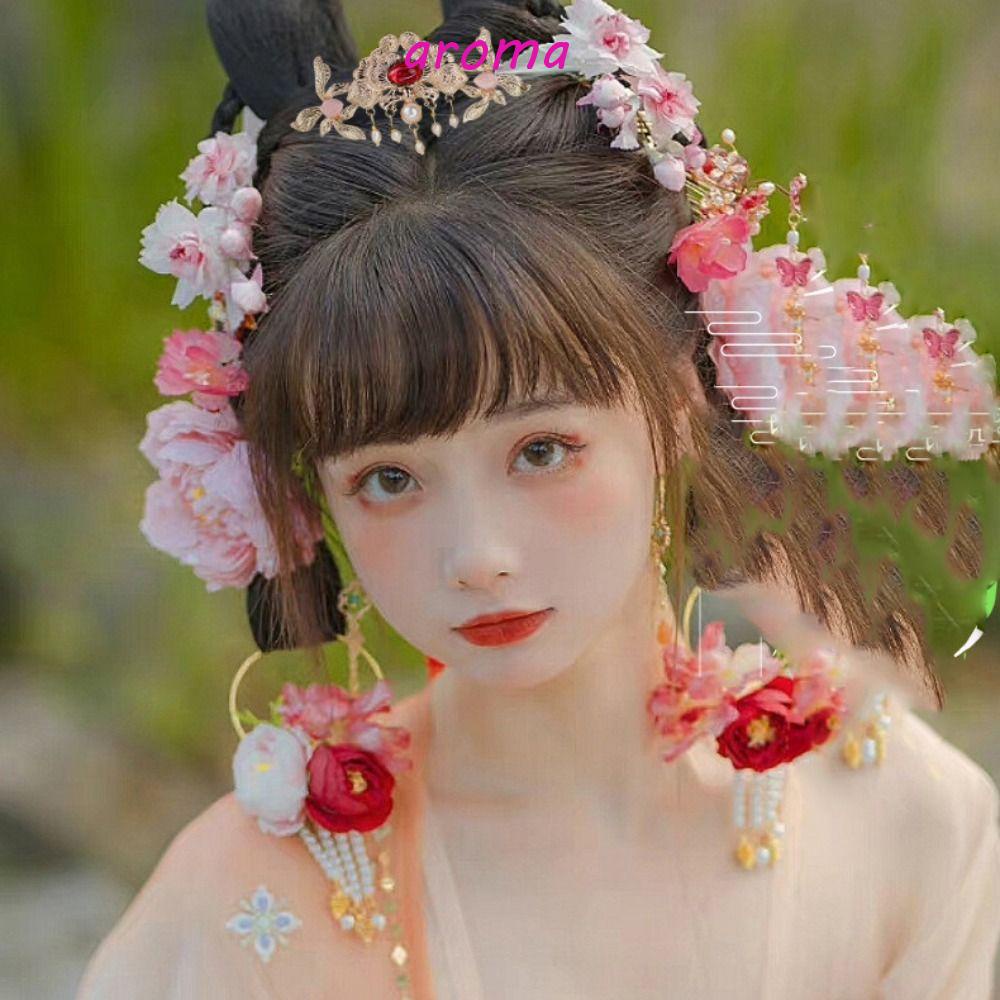 Kẹp Tóc Có Hương Thơm Thời Trang Cho Nữ|Trâm Cài Tóc Tua Rua Màu Sắc Thanh Lịch