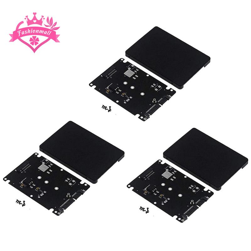 Hộp đựng thẻ 3X M.2 NGFF đến 2,5 Inch SATA SSD-MSATA sang SATA Adapter ( Chìa khóa B cho Bộ chuyển đổi PC Ổ cắm máy tính để bàn M2 +M NGFF )