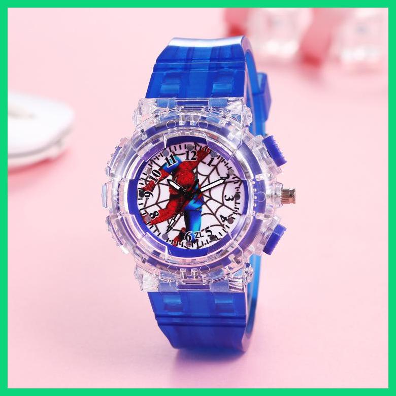 Đồng Hồ Quartz Dạ Quang Hình Người Nhện Hoạt Hình Tinh Tế Đẹp Mắt Cho Trẻ Em Mỗi Ngày Thích Hợp Làm Quà Tặng