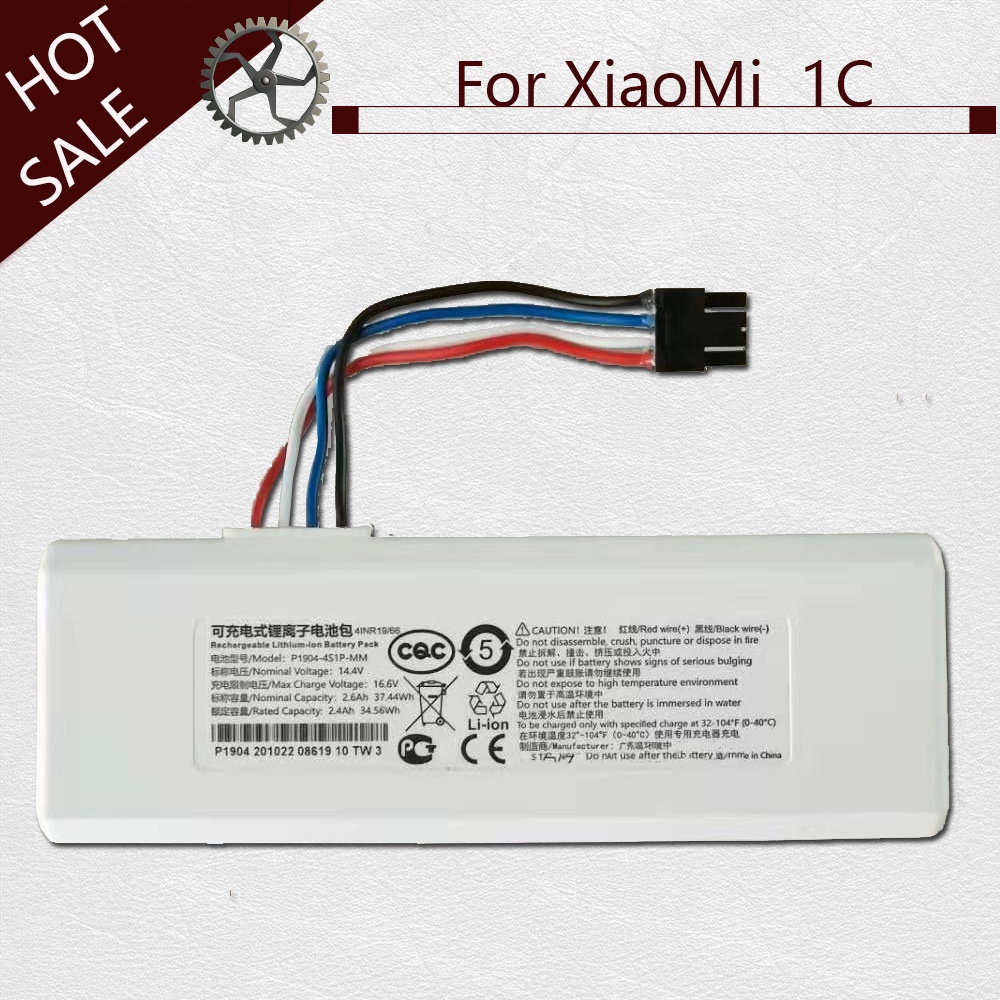 Dành Cho Robot Hút Bụi Xiaomi 1C / Mi Robot Hút Bụi Cây Lau Nhà Thay Thế Pin