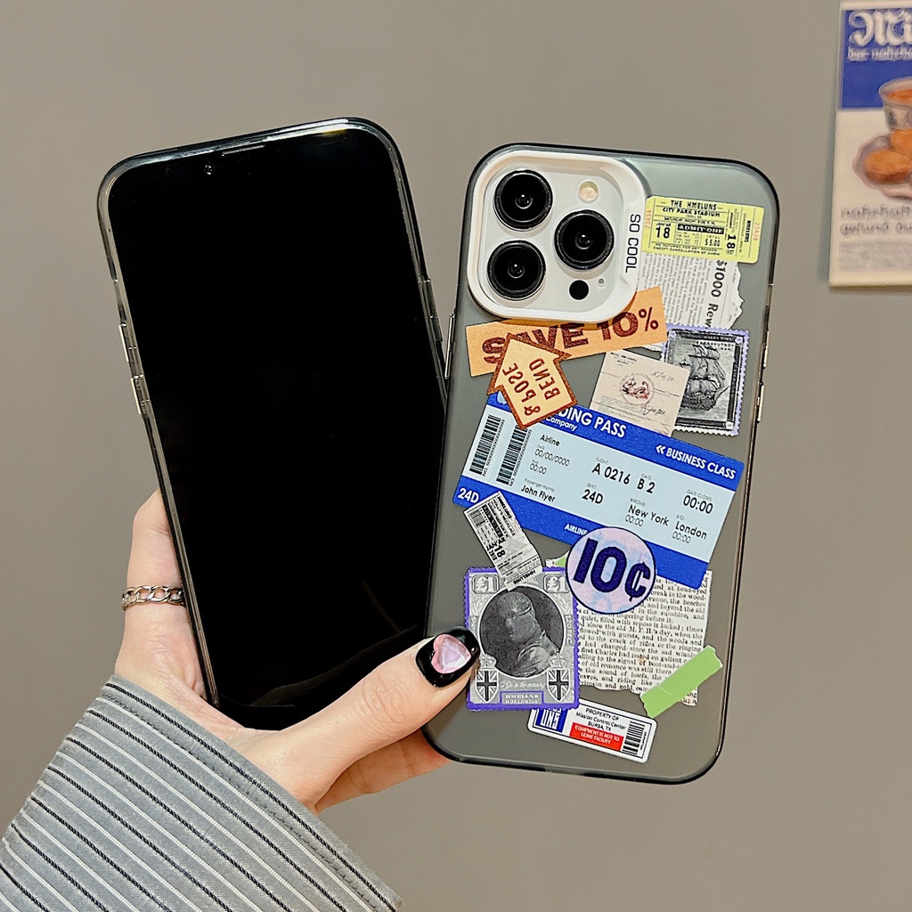 Ốp Điện Thoại tpu Dẻo Trong Suốt Họa Tiết Hoạt Hình Độc Đáo Chống Sốc Cho iPhone 11 13 12 14 PRO MAX