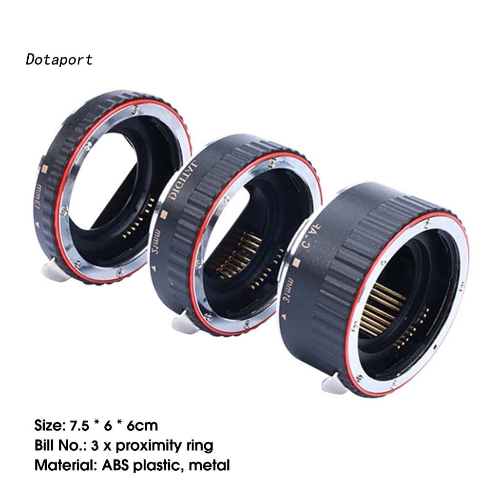 Bộ 3 Vòng Nối Ống Kính Máy Ảnh Canon-EOS