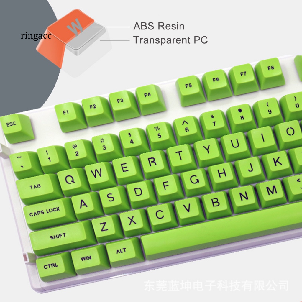 Bộ 108 Nắp Nhựa ABS Màu Sắc Trơn Thay Thế Cho Bàn Phím Cơ RGA
