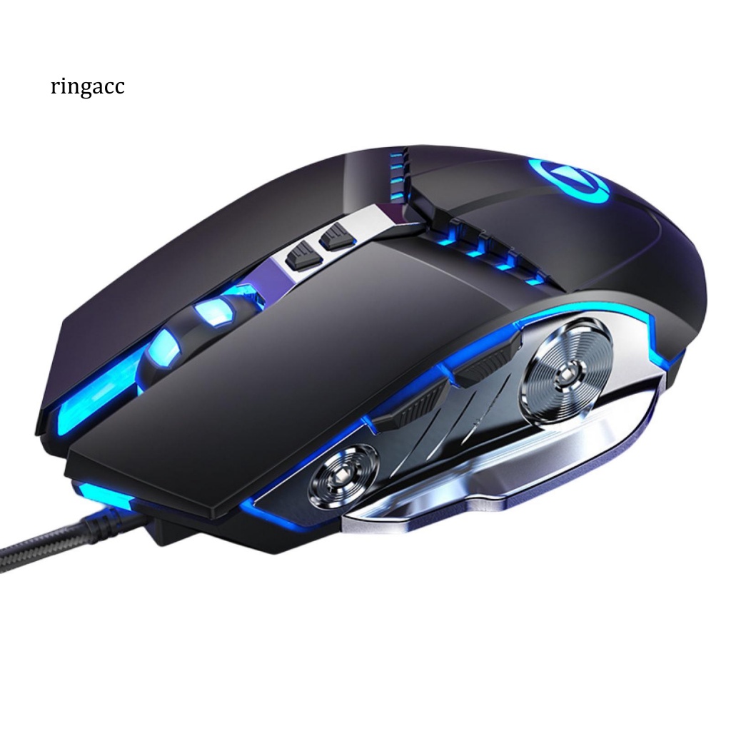 Chuột Dây RGA Chống Trượt Có Đèn Nền 7 Màu Tùy Chỉnh 7 Nút Bấm RGA Dùng Để Chơi Game