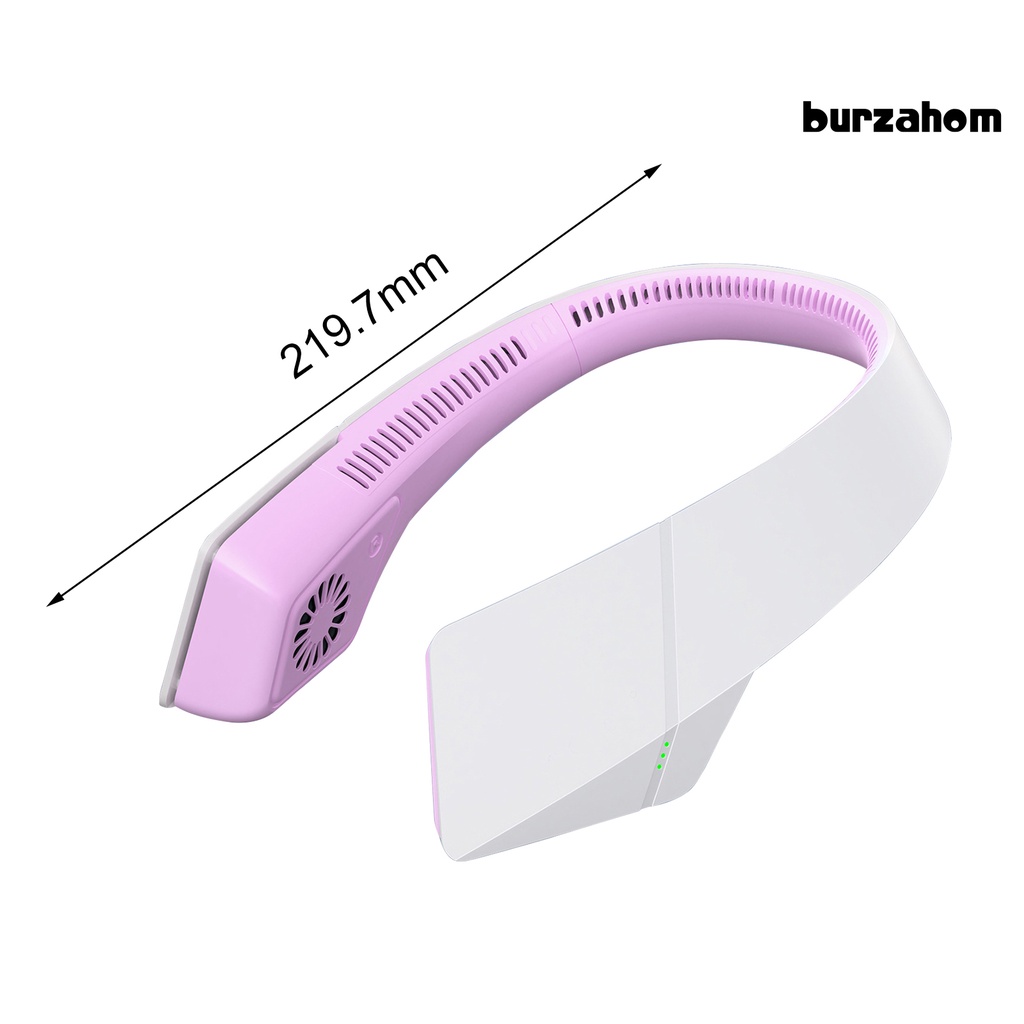 Quạt Làm Mát Đeo Cổ Sạc Nhanh Bằng Cổng USB Thiết Kế Hình Tai Nghe Mini Dành Cho Làm Việc