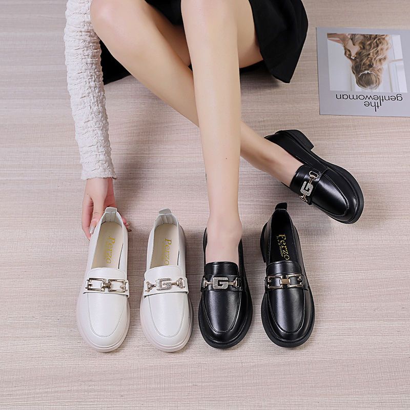 Giày Lười Da Đế Mềm Phong Cách Anh Quốc Thời Trang Mùa Hè Cho Nữ Y7TT