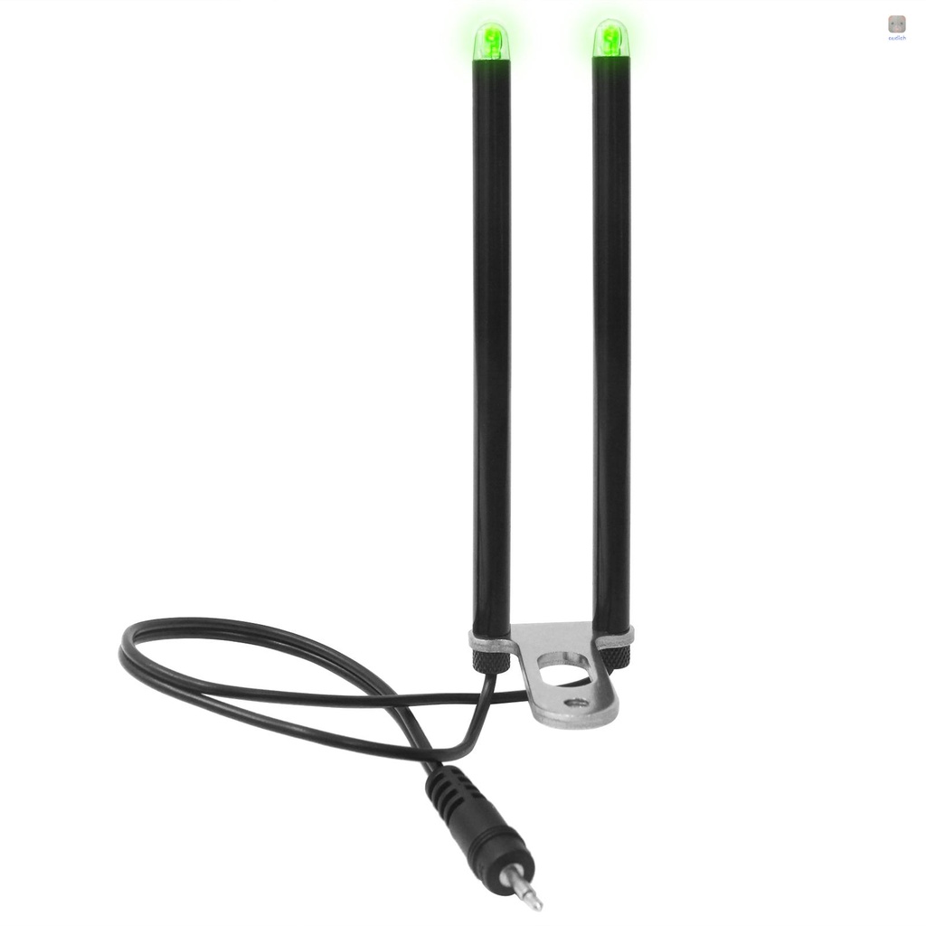 Gậy Chống Gió Bằng Hợp Kim Nhôm Có Đèn LED Kèm Chuông Báo Cá Cắn Câu