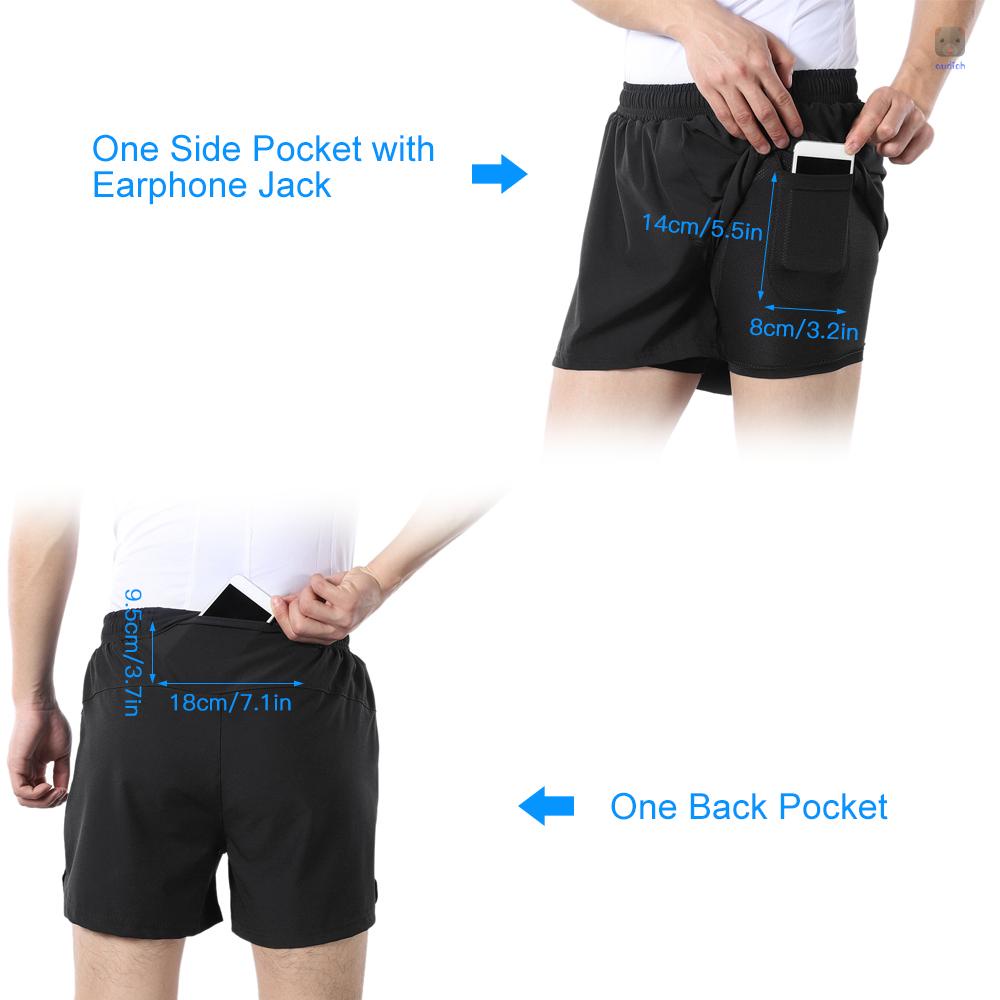 Quần Short Thể Thao Lưng Thun Rút Dây Có Túi Cho Nam