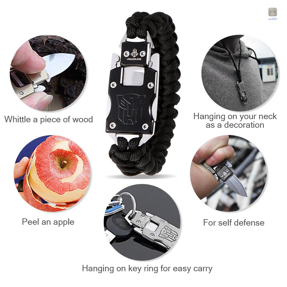 Vòng Đeo Tay Sinh Tồn Kèm Dụng Cụ Cắt Tiện Lợi