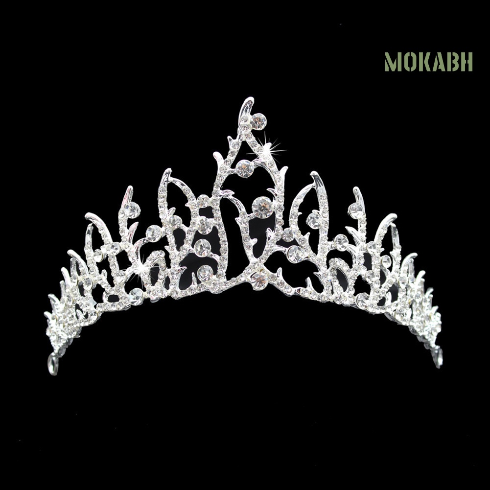 [Mok Abh] Vương Miện Đính Đá Lấp Lánh Dùng Cho Cô Dâu