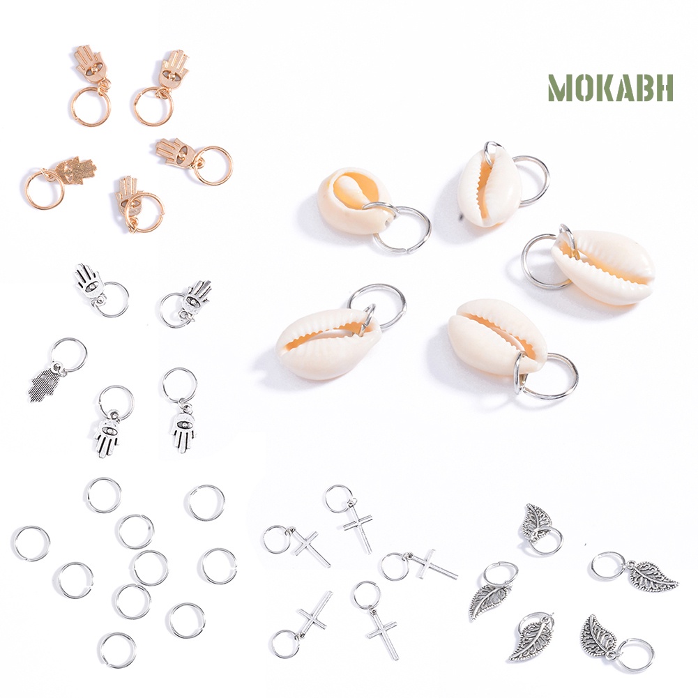 Set 5 / 10 Kẹp Tóc Hình Vỏ Sò / Chiếc Lá Phong Cách Hip Hop Thời Trang Cho Nữ