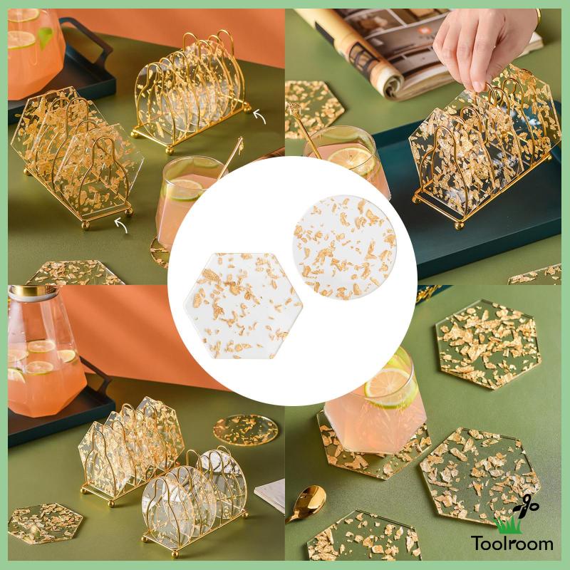 Đế Lót Cốc Bằng Acrylic Trong Suốt Tiện Dụng Cho Gia Đình / Văn Phòng