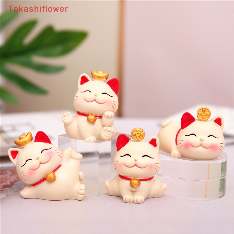 Mô Hình Chú Mèo May Mắn Dễ Thương Trang Trí Bàn Làm Việc / Xe Hơi / Văn Phòng