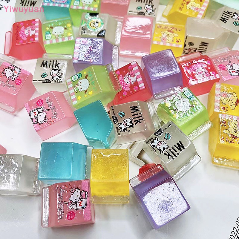 2 Hộp Sữa Trang Trí Phát Quang Cho Ngôi Nhà Búp Bê Mới