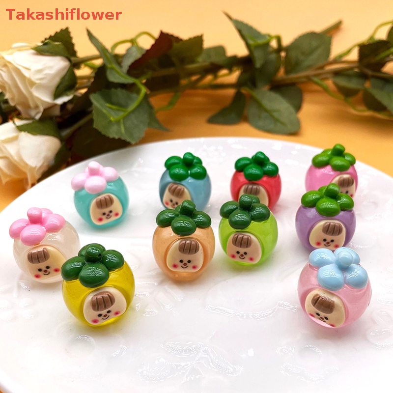 Bộ 2 Đồ trang trí Trái Xoài Hoạt Hình Mini Phát Sáng Dùng Trang Trí Tiểu Cảnh