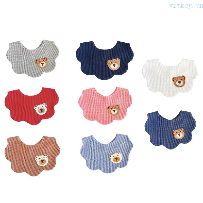 Yếm Vải Cotton Siêu Mềm &amp; Thấm Hút In Họa Tiết Unisex Cho Bé Trai