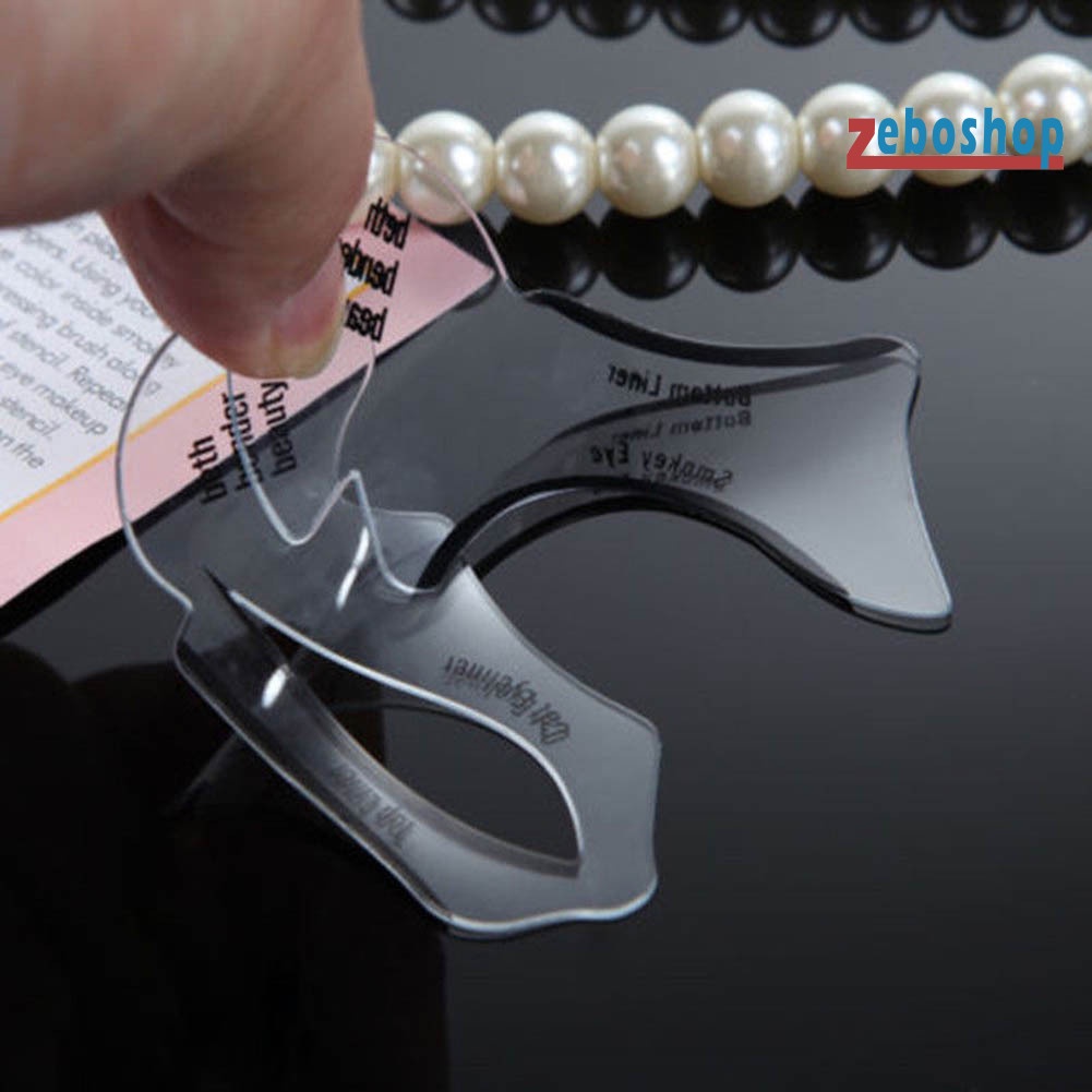 Set 2 / 10 Khuôn Kẻ Mắt Hình Đôi Cánh Độc Đáo Tiện Dụng