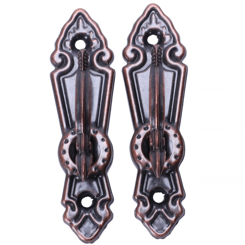 Bộ 2 Móc Treo Rèm Cửa Mini Bằng Kim Loại Màu Đồng Đỏ