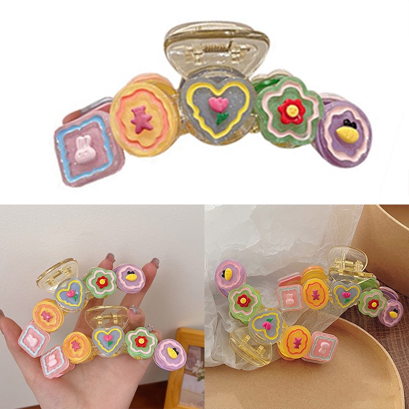 Kẹp Tóc Hình Hoa Dễ Thương Phong Cách Hàn Quốc Cho Nữ RYVN